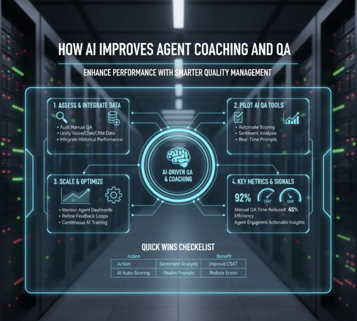 How AI Improves Agent Coaching and QA