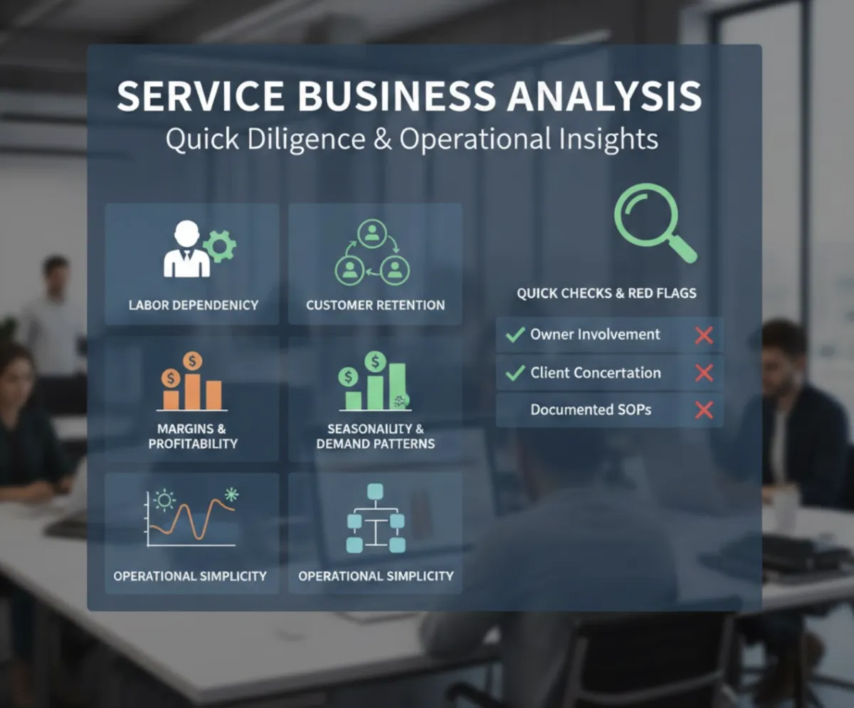 How to Analyze a Service Business Quickly