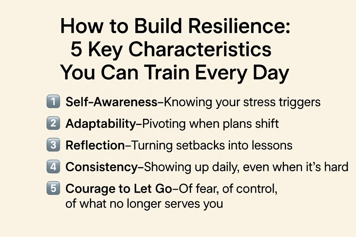 How to Build Resilience: 5 Key Characteristics You Can Train Every Day