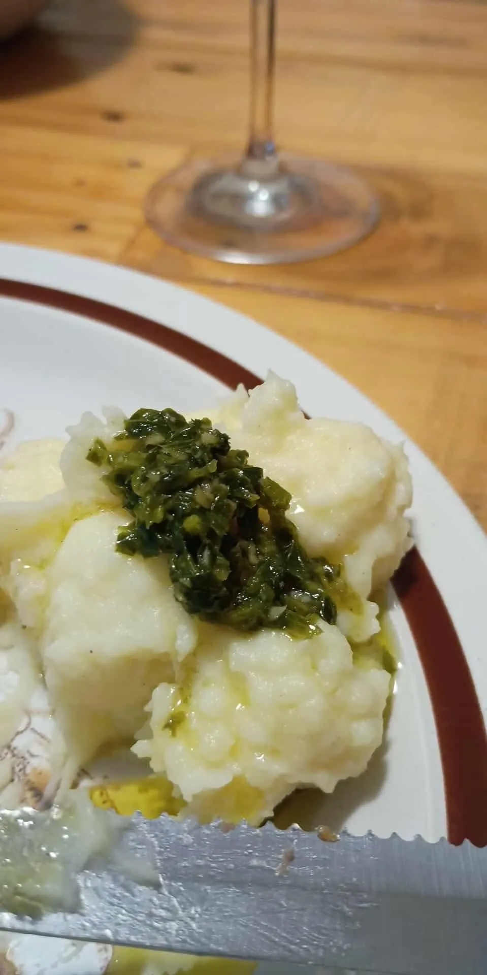 Mash Potatoes with Chimichurri