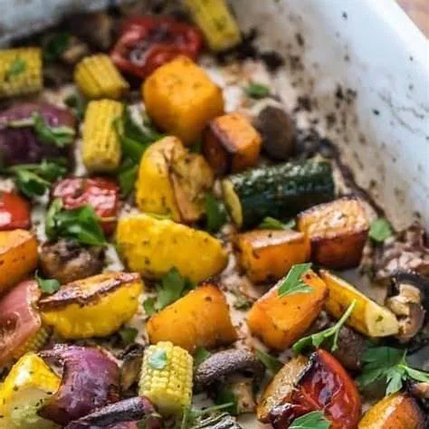 Roasted Vegetables with Chimichurri Marinade