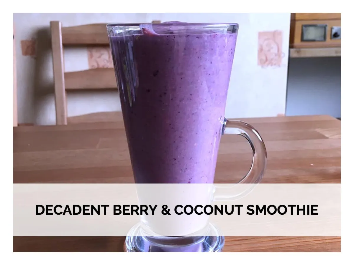 Decadent Berry & Coconut Protein Smoothie