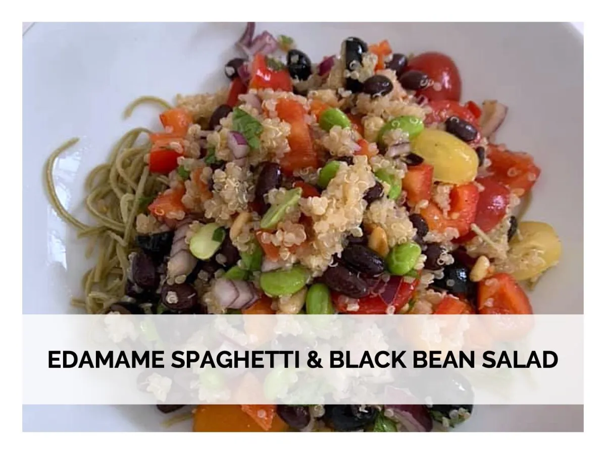 Edamame Spaghetti & Black Bean Salad