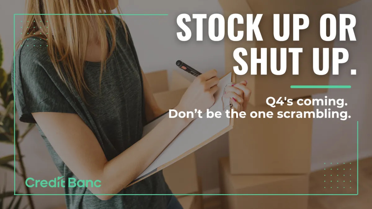 Using Business Loans to Prep Inventory for Q4