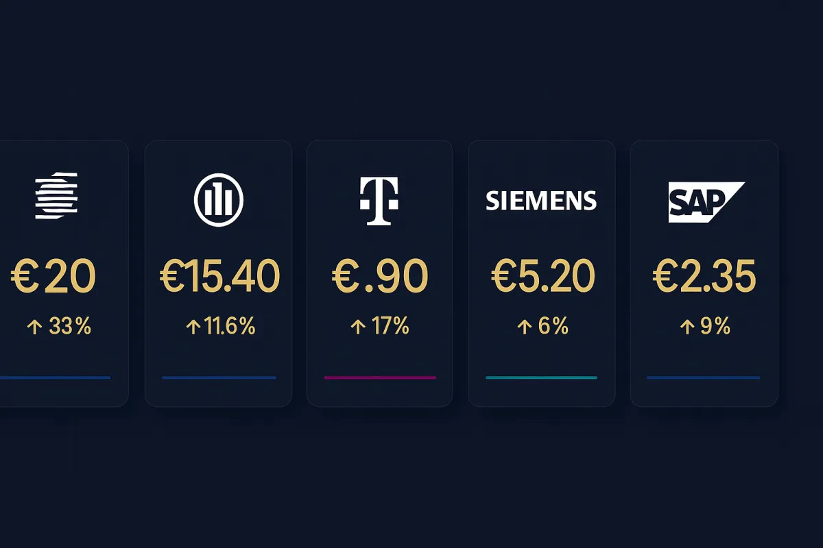 Van München tot Frankfurt: 5 Duitse dividendkampioenen