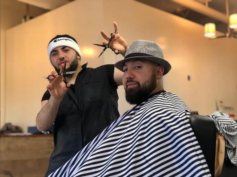 Barber and Friend