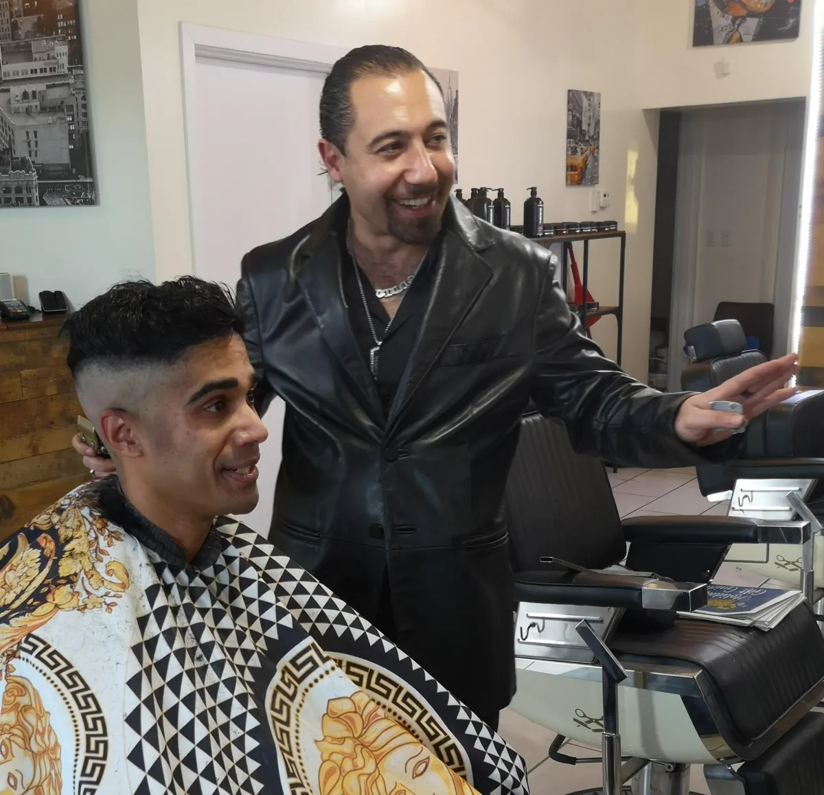 Barber and Client