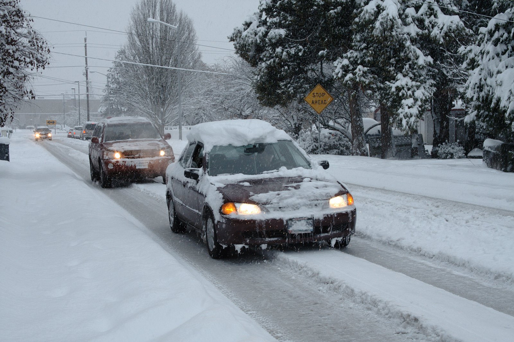 A car in snow