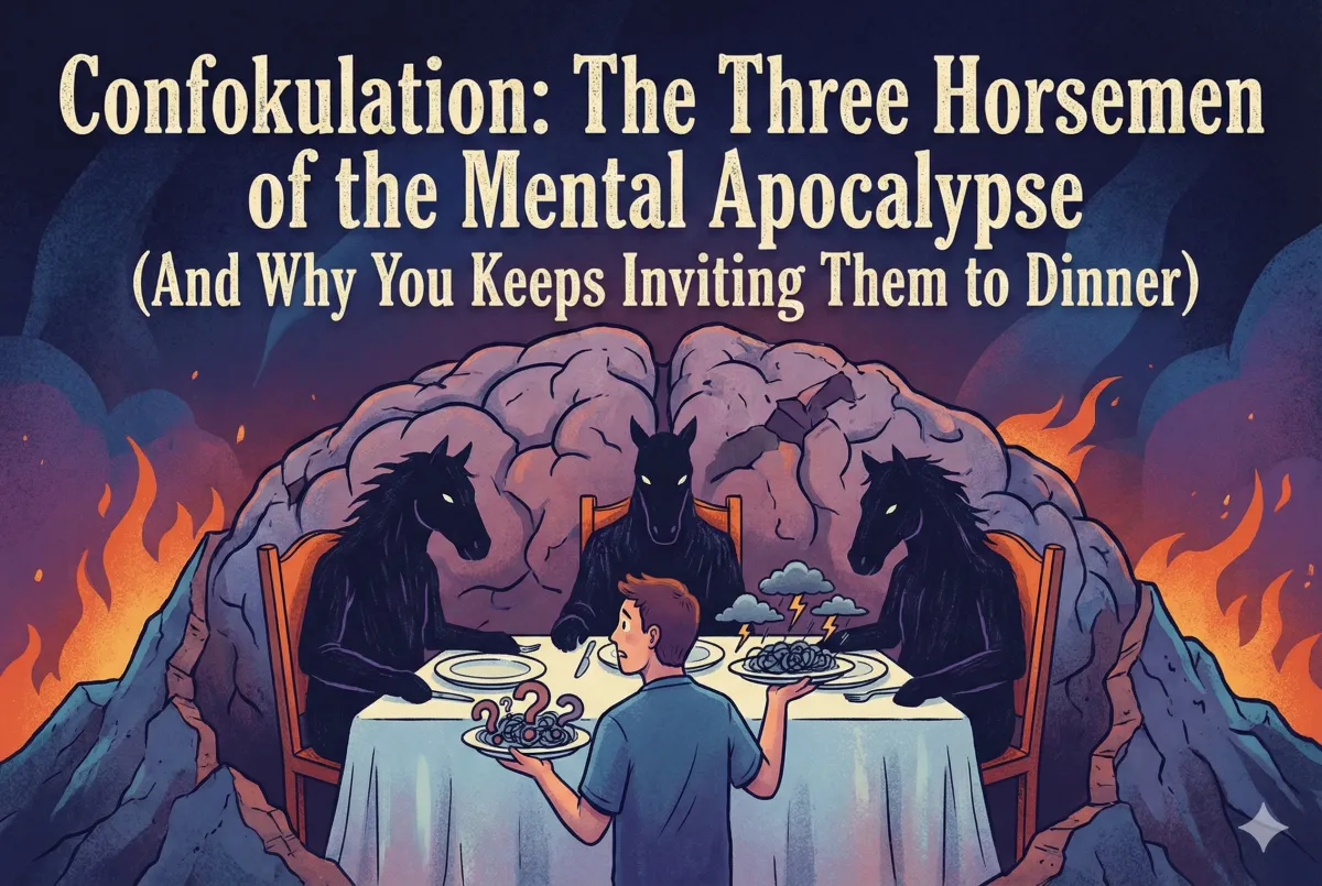 Confokulation: The Three Horsemen of the Mental Apocalypse (And Why You Keeps Inviting Them to Dinner)