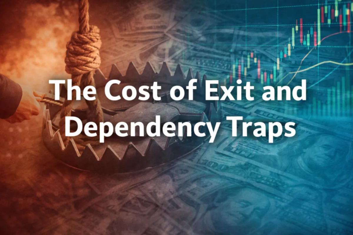 The Cost of Exit and Dependency Traps