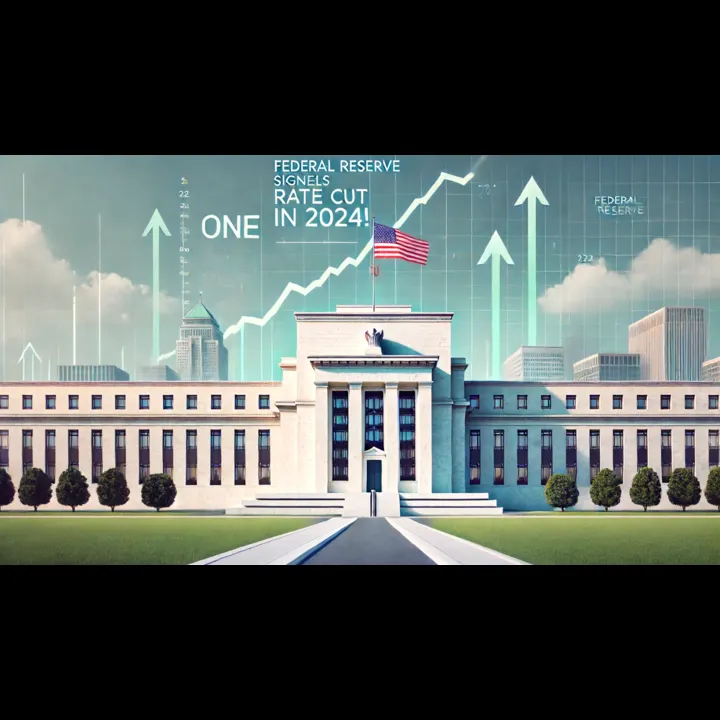 Federal Reserve Signals One Rate Cut in 2024!
