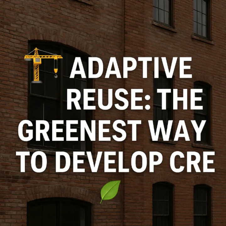 🏗️ Adaptive Reuse in Commercial Real Estate: The Greenest Investment 🌿