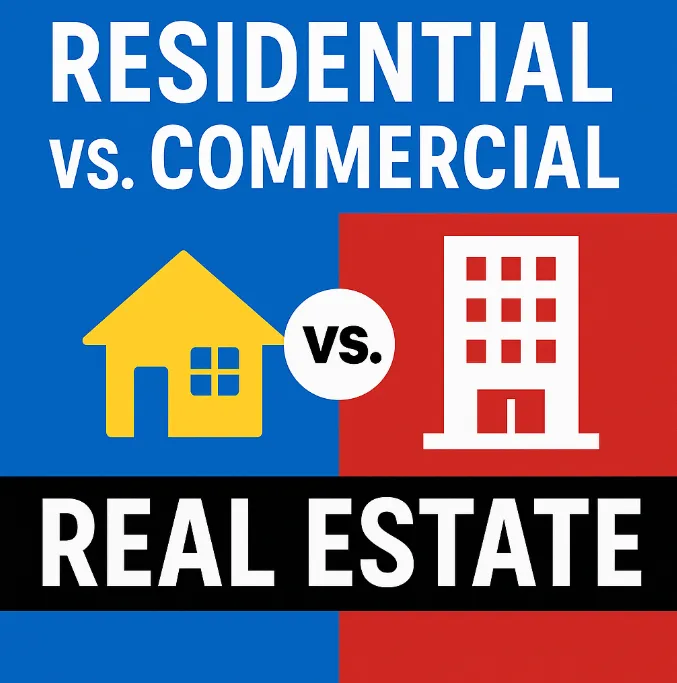 🏢 Residential vs. Commercial Real Estate: What Investors Must Know 🏠