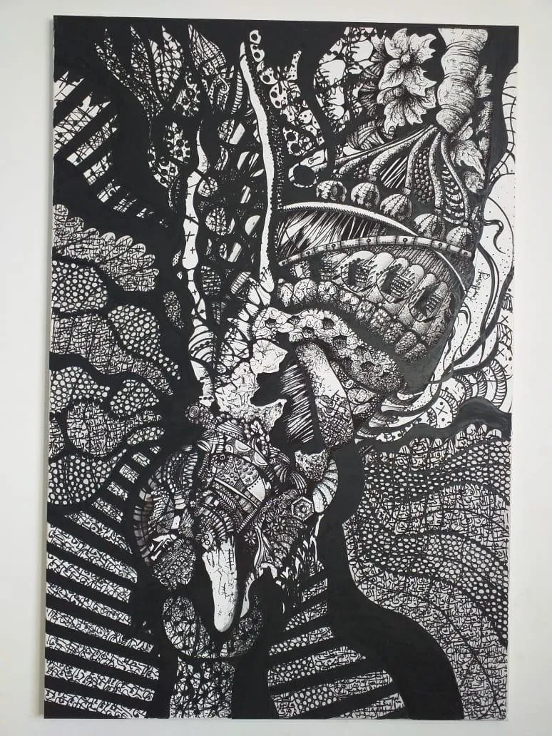 Mid Ages Skeleton - Ink