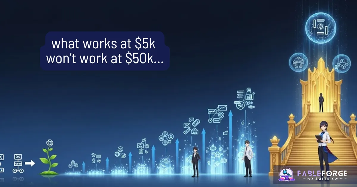 What Works at $5K Won't Work at $50K (When to Evolve Your Business Systems)