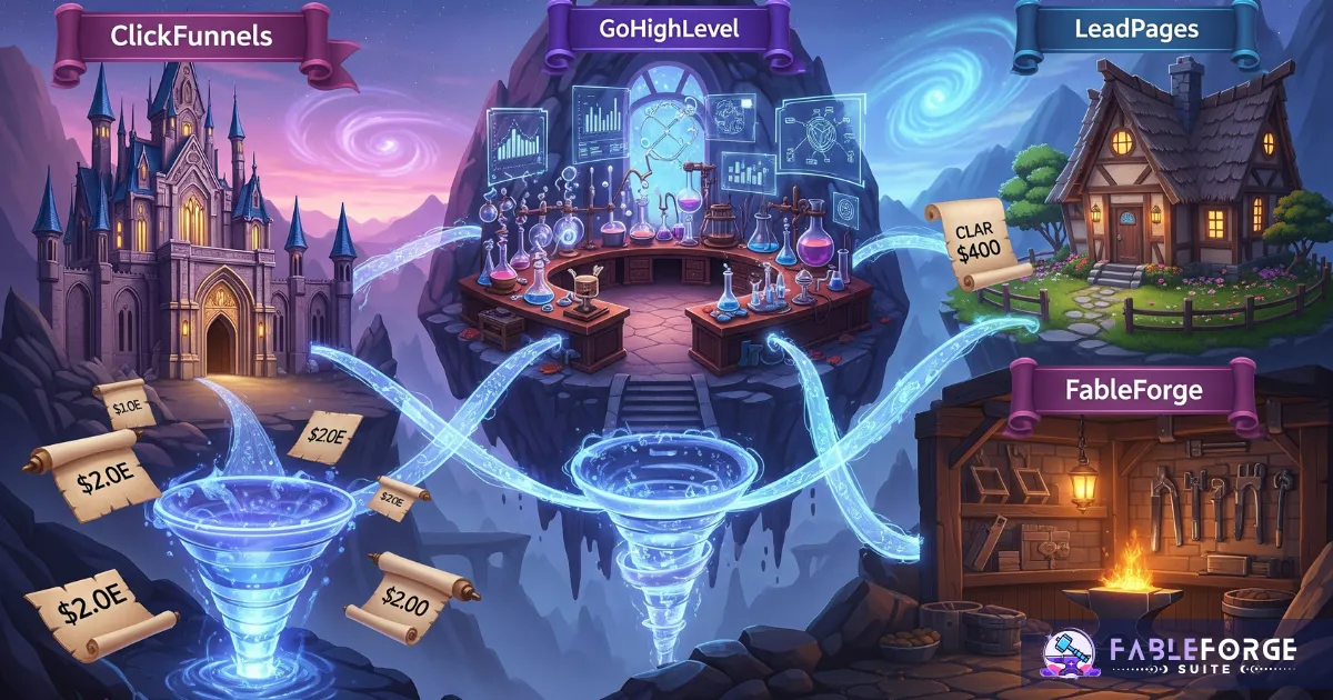 ClickFunnels vs GoHighLevel vs Leadpages vs FableForge: Best Funnel Builder for Coaches in 2025