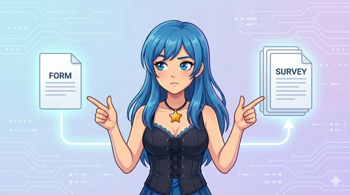 Forms vs. Surveys in FableForge: Which to Use When (And Why It Matters)