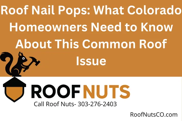 Roof Nail Pops: What Colorado Homeowners Need to Know About This Common Roof Issue