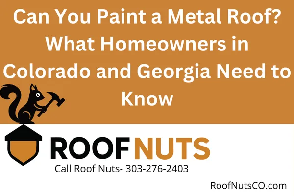 Can You Paint a Metal Roof? What Homeowners in Colorado and Georgia Need to Know