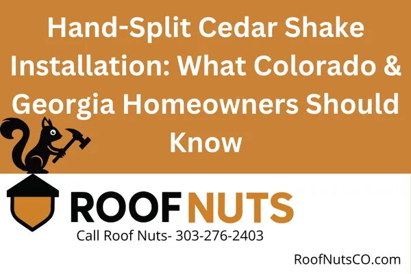 Hand-Split Cedar Shake Installation: What Colorado & Georgia Homeowners Should Know