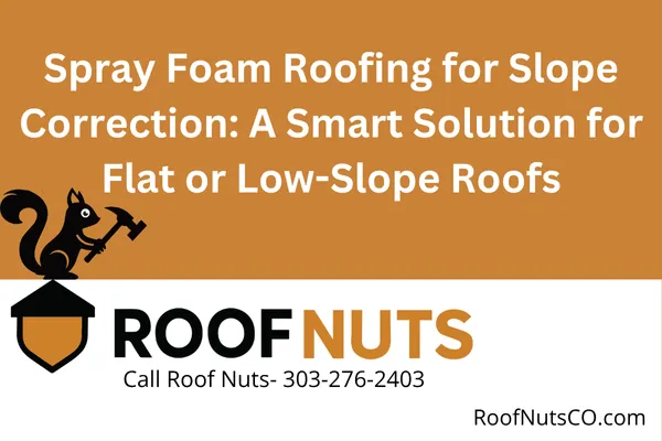 Learn how spray foam roofing can correct roof slope issues, improve drainage, and extend roof life. Ideal for flat or low-slope roofs in Colorado and Georgia.