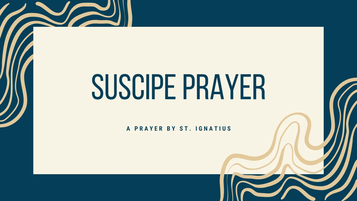 Suscipe Prayer