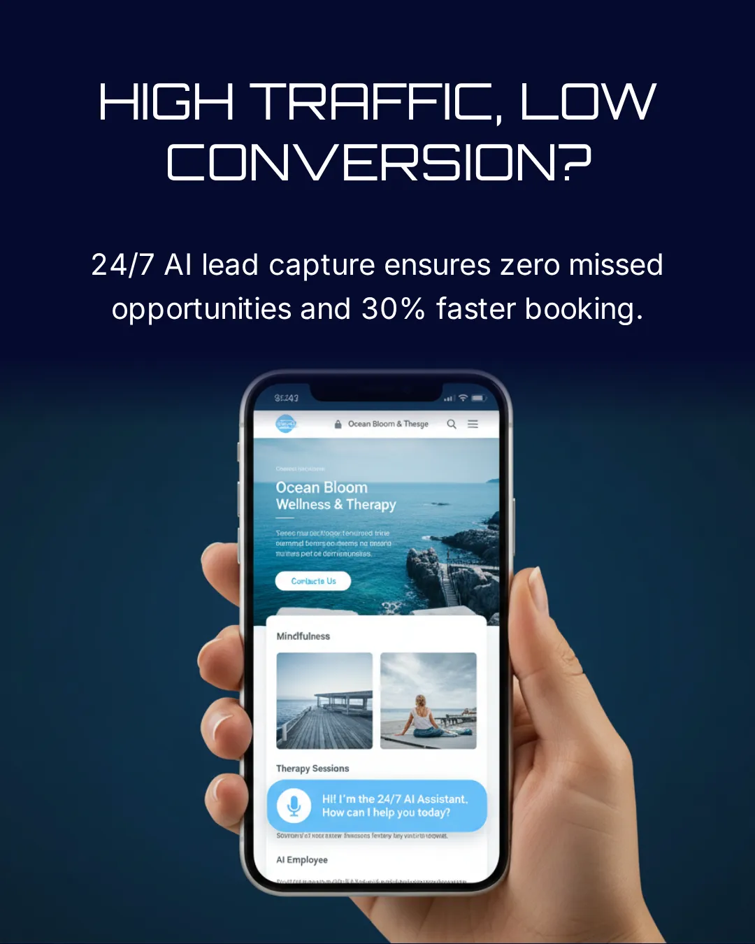 MyBizOnline AI Employee Widget for 24/7 AI Lead Capture