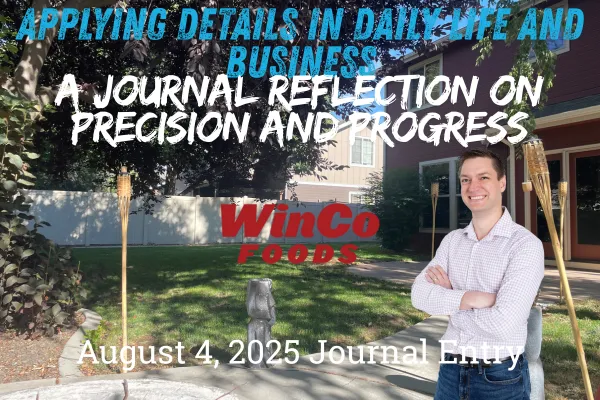 A journal Entry from Justin