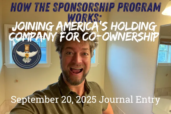 How the Sponsorship Program Works: Joining America's Holding Company for Co-Ownership