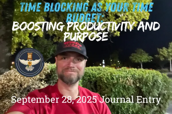 Time blocking as a time budget