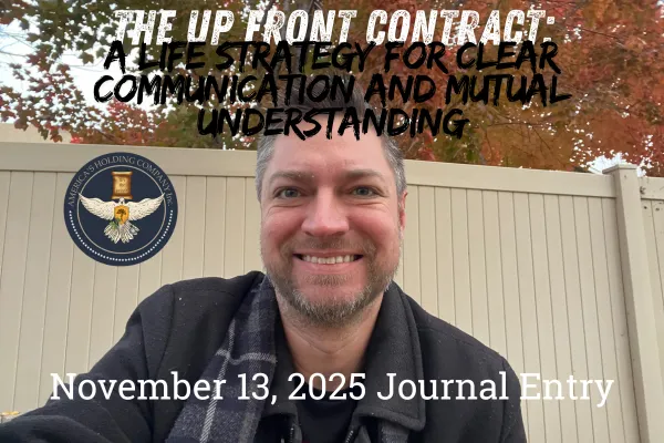 An up front contract eliminates mutual mystification