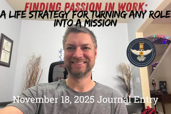 Passion is built within you, not around you