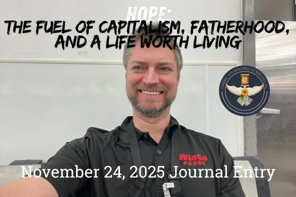 Hope is what drives a functioning society