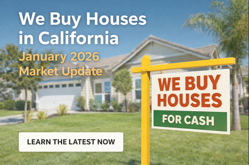 We Buy Houses in California January 2026 Market Update