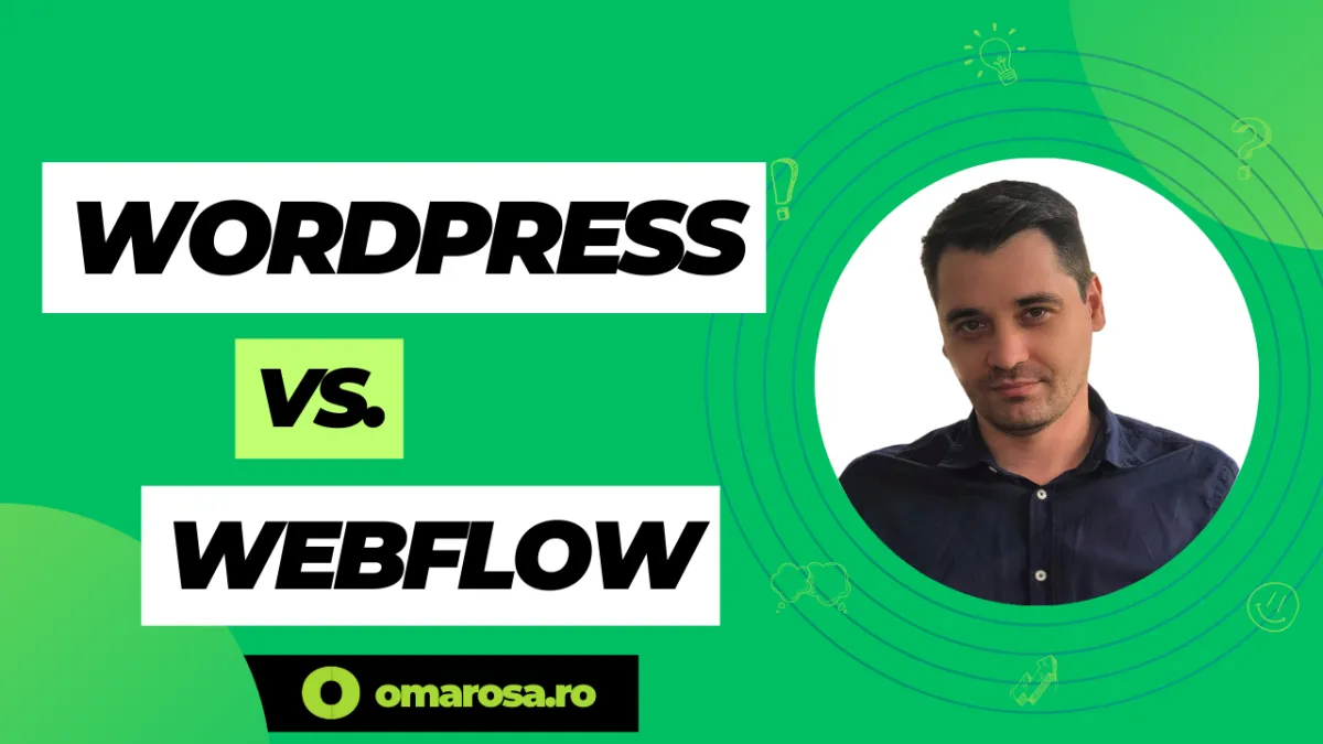 WordPress vs Webflow - Platforme de web design comparate