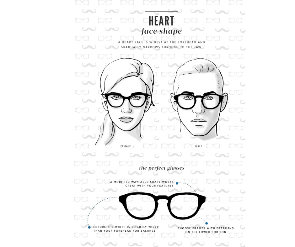 Best Frames for heart shaped face