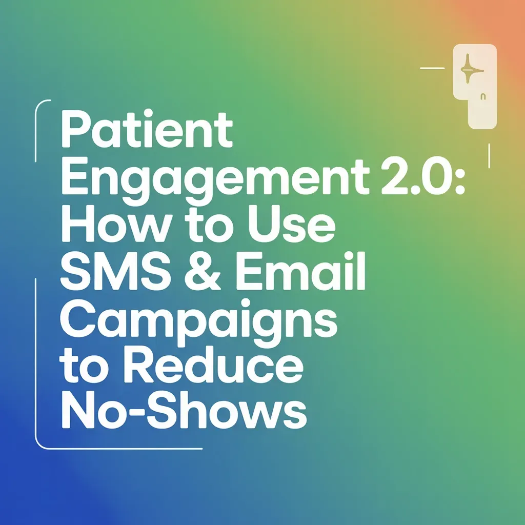 Patient Engagement 2.0. How to Use SMS & Email Campaigns to Reduce No-Shows