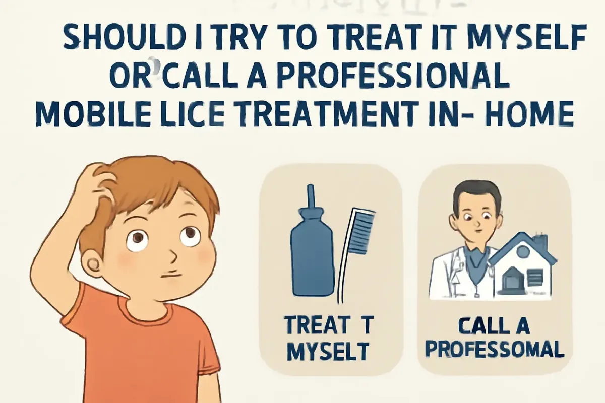 Should I Try to Treat It Myself or Call a Professional Mobile Lice Treatment In-Home Service?