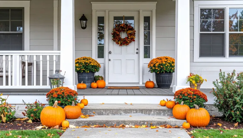 Fall porch