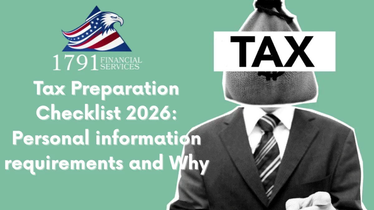 Tax Preparation Checklist 2026: Personal information requirements and Why