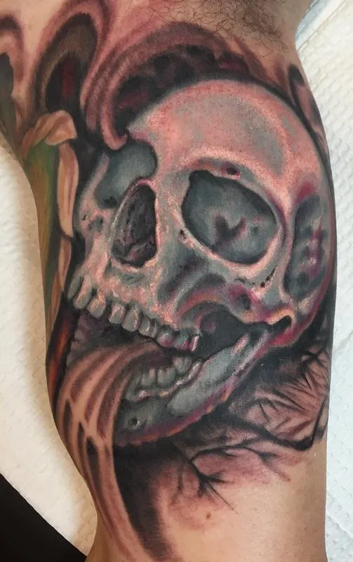 Skull tattoo
