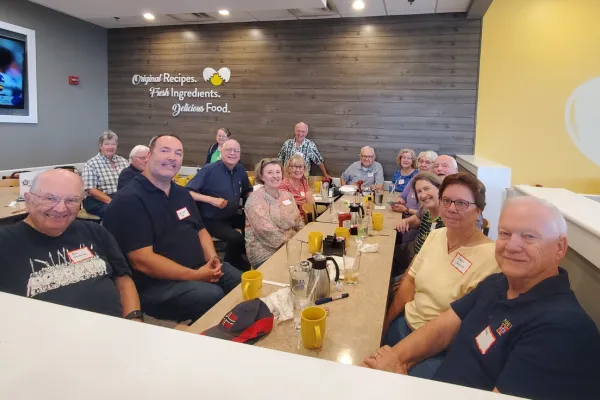 Scandi Club members at Breakfast table