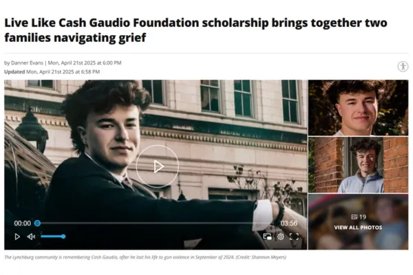 Live Like Cash Gaudio Foundation Announces First Scholar Recipient