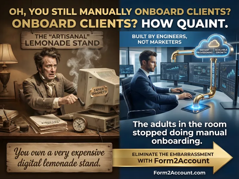 Oh, Your Still Manually Onboard Clients? How Quaint.