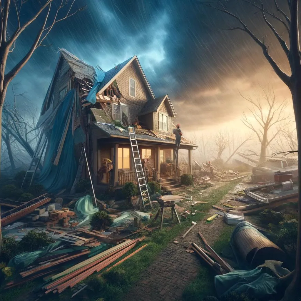 Storm damage repair in McCandless, Pennsylvania