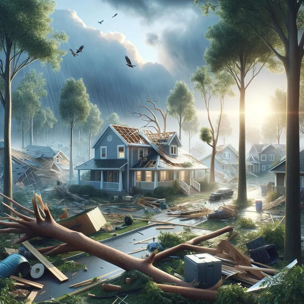 Storm damage repair in West Mifflin, Pennsylvania