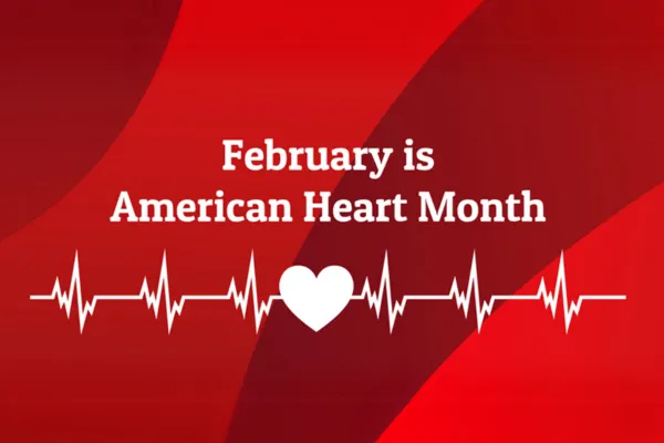 February is American Hearth Month, heart with beat