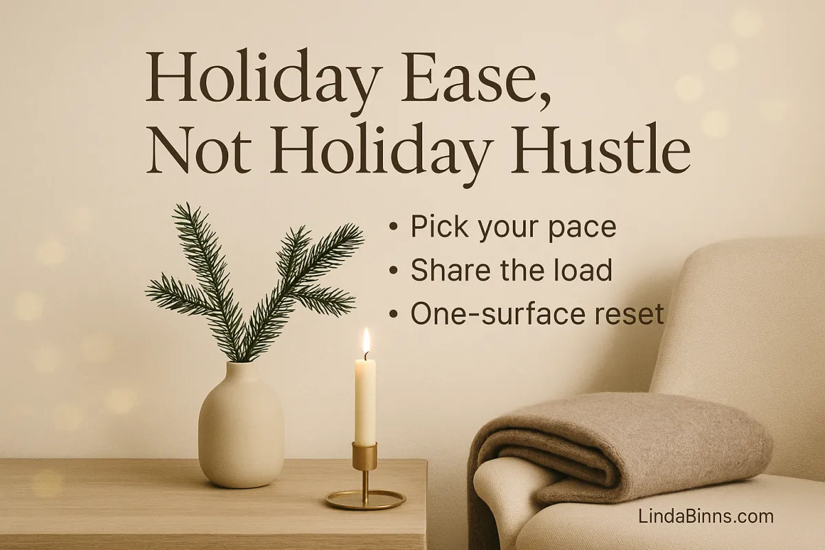 Holiday Ease Playbook: 10 Tiny Shifts to Make the Season Less Stressful