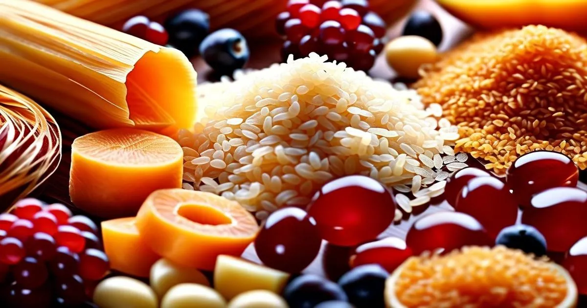 Dietary fiber options including soluble and insoluble fiber for maintaining good digestive health.