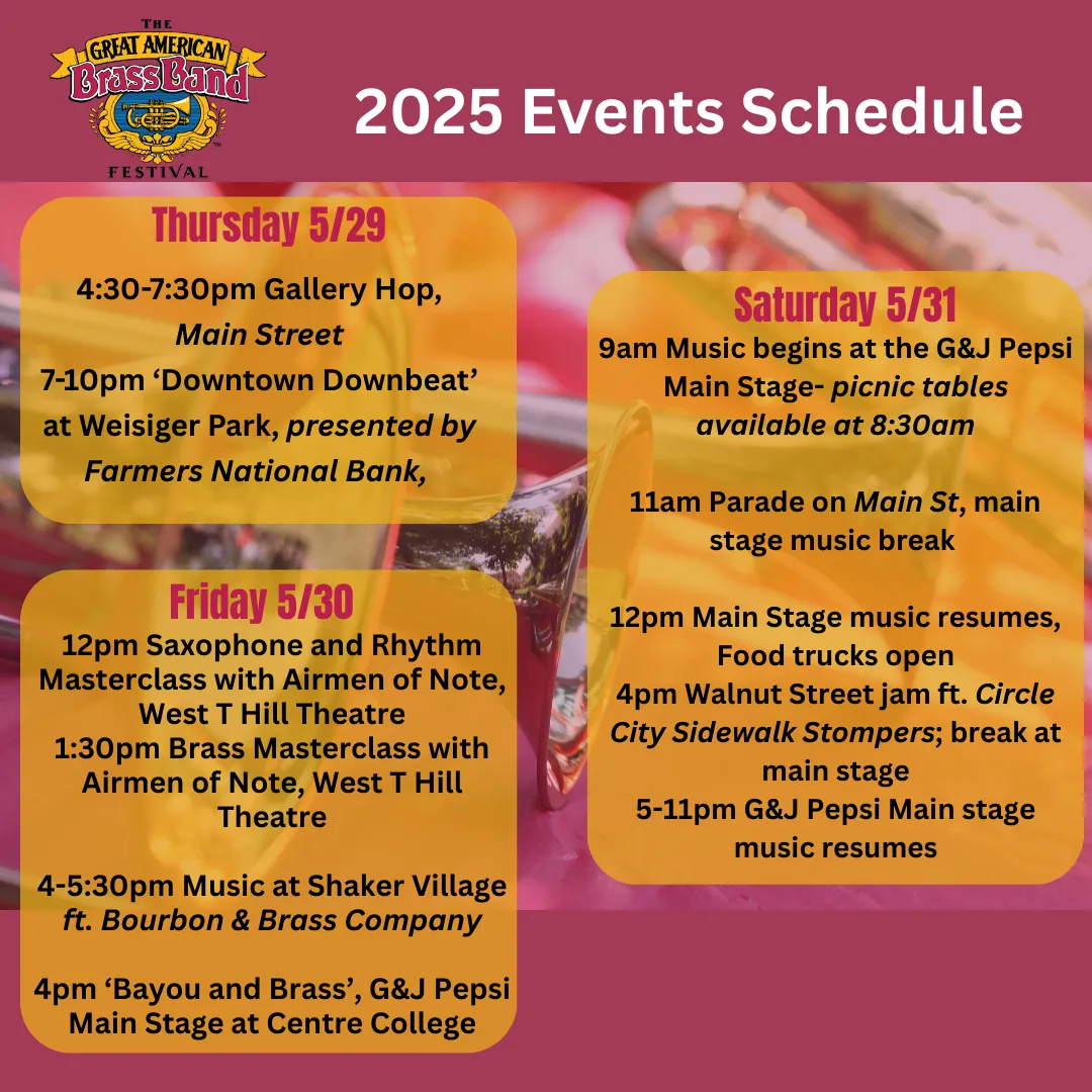 2025 Event Schedule